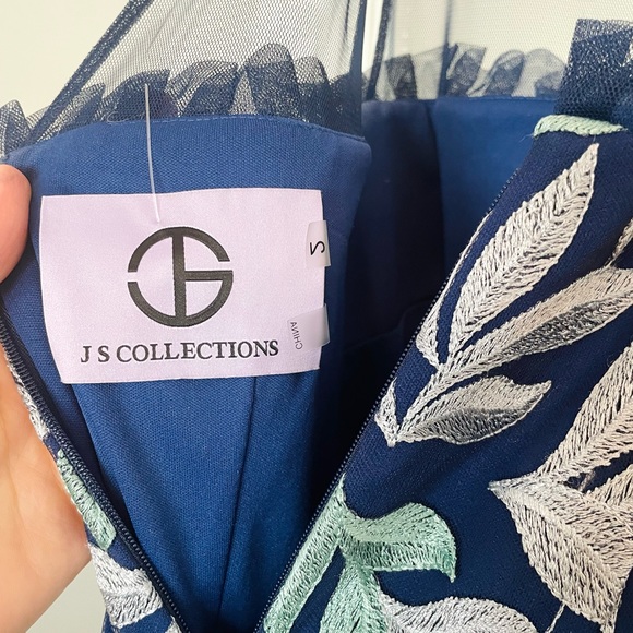 JS Collection LEIGHTON ILLUSION COLUMN Maxi Evening Wedding Guest GOWN Dress - Picture 8 of 8